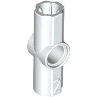 Technic Axle and Pin Connector Angled #2 - 180° / White