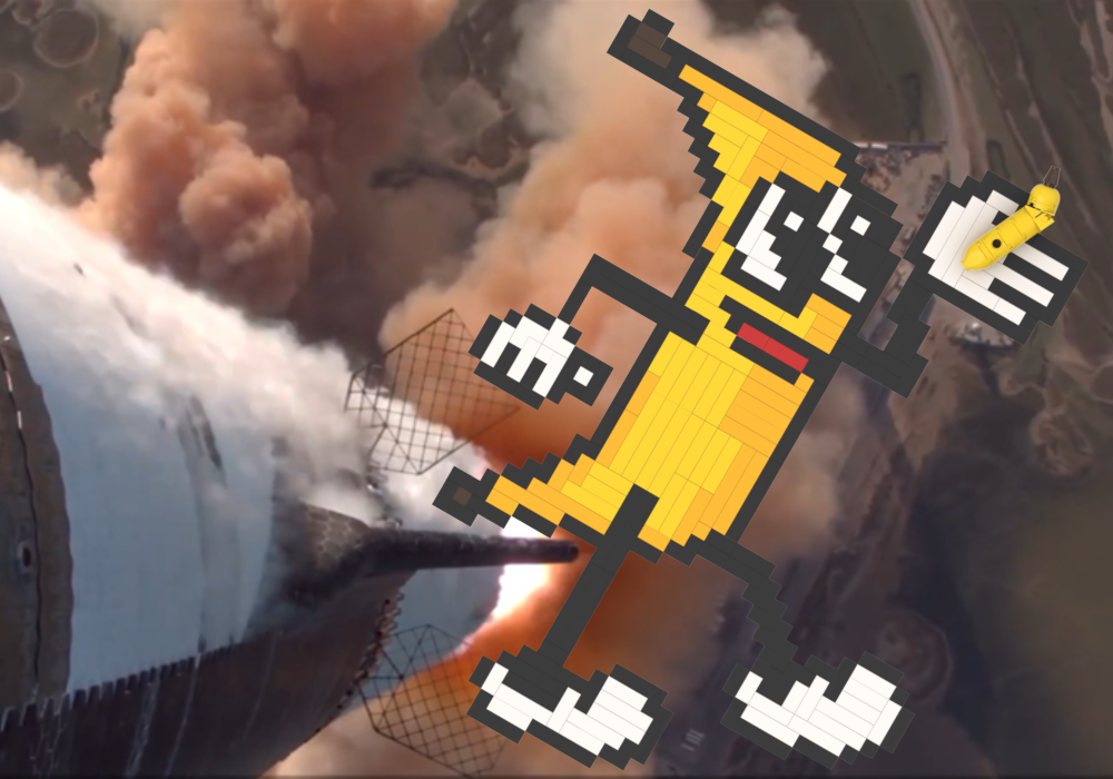 Lego Banana for Scale: Starship Flight 6