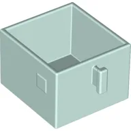 Duplo Drawer 2 x 2 with Pull Handle / Light Aqua