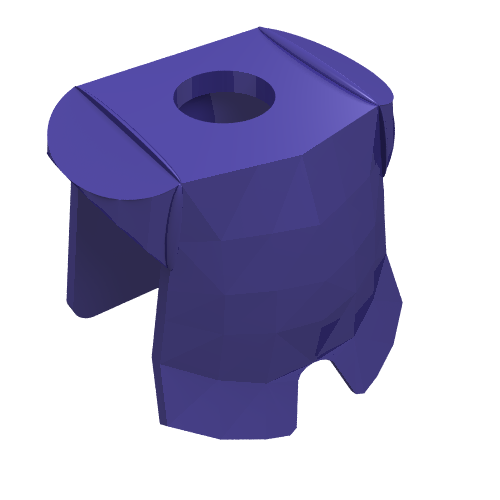Lego Minifig Neckwear Armor Breastplate with Leg Protection [Plain] / Dark Purple