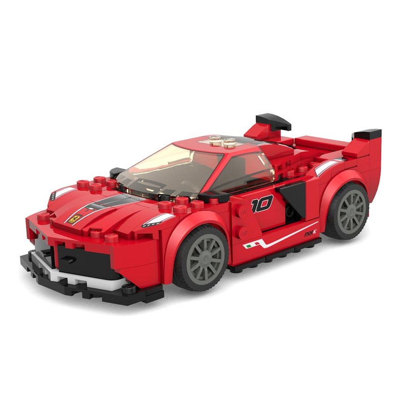 Lego Ferrari FXX K in 8 Stud Wide Style