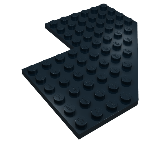 Lego Wedge Plate 10 x 10 with 4x4 Cutout and Cut Corner