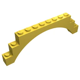 Brick Arch 1 x 12 x 3 / Yellow