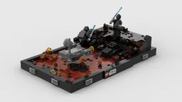 STAR WARS - Duel on Mustafar (Diorama) // Anakin Skywalker vs. Obi-Wan Kenobi