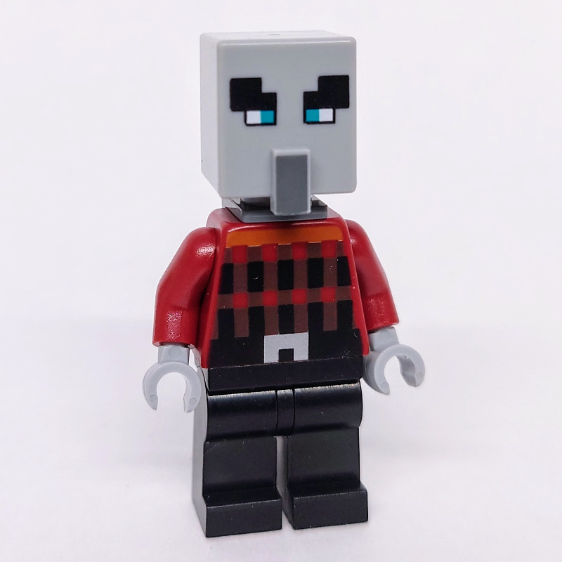 Lego Pillager, Black Legs, Neck Bracket, Narrow Eyes