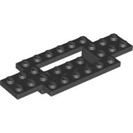 Vehicle Base 4 x 10 x 2/3 with 4 x 2 Recessed Center with Smooth Underside / Black