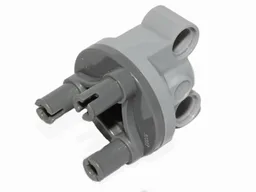 Technic, Steering Axle with 2 Pin Holes with Dark Bluish Gray Wheel Hub 3 Pins Round (11950 / 92909)