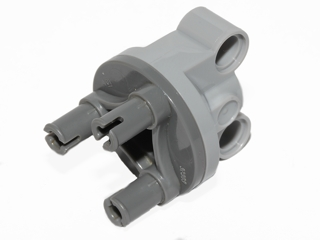 Lego Technic, Steering Axle with 2 Pin Holes with Dark Bluish Gray Wheel Hub 3 Pins Round (11950 / 92909)