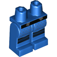 Lego Hips and Blue Legs with Black Belt and Dark Blue Knee Ties (Jay) / Blue