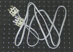 Electric, Wire 12V / 4.5V with 2 Leads, 96 Studs Long with 2 Light Gray Electric, Connector, 2-Way Male Squared Narrow Long with Center Post (x466c96 / 766c01)