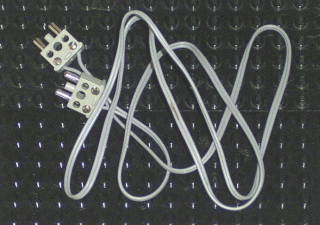 Lego Electric, Wire 12V / 4.5V with 2 Leads, 96 Studs Long with 2 Light Gray Electric, Connector, 2-Way Male Squared Narrow Long with Center Post (x466c96 / 766c01)