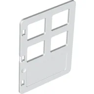 Duplo Door 1 x 4 x 4 with Four Equal Panes / White