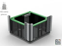 Oscorp Empty Floor - Compatible with MOC 237263