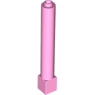 Lego Support Round 1 x 1 x 6 Solid Pillar / Bright Pink