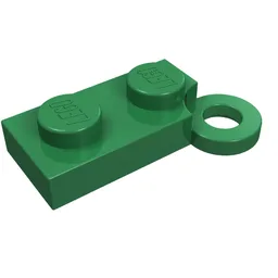 Hinge Plate 1 x 4 Swivel Base with Hole / Bright Light Blue