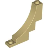 Brick Curved 1 x 5 x 4 Inverted / Tan