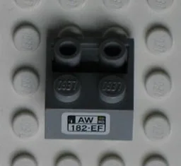Slope, Inverted 45 2 x 2 with Flat Bottom Pin with 'AW 182-EF' Pattern (Sticker) - Set 8654