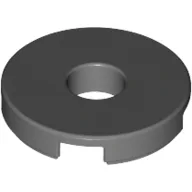 Tile Special Round 2 x 2 with Hole / Dark Bluish Gray