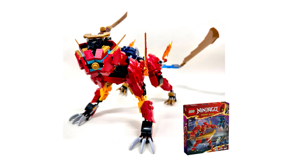 Lego Ninjago 71808 Kai's Elemental Fire Wolf / Wolf Mech / Horizon Machine