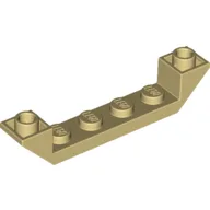 Brick Sloped Inverted 45° 6 x 1 Double with 1 x 4 Recessed / Tan