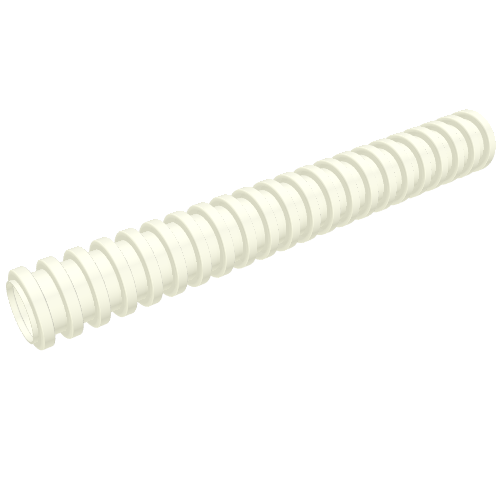 Lego Hose, Ribbed 7mm D. 7L / 5.6cm / White