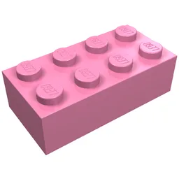 Brick 2 x 4 / Medium Dark Pink