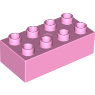 Lego Duplo Brick 2 x 4 / Bright Pink