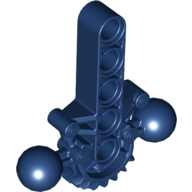 Lego Large Figure Skeletal, Torso with Beam, 2 Ball Joints, and 7 Tooth Half Gear / Dark Blue