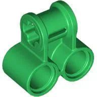 Technic Axle and Pin Connector Perpendicular Double / Green