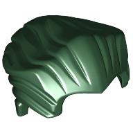 Lego Hair Swept Back with Widow's Peak [Plain] / Dark Green