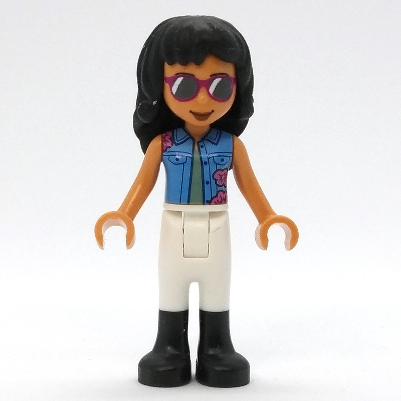 Lego Savannah - Medium Blue Jacket, White Pants, Black Hair