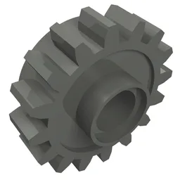 Technic Gear 16 Tooth with Clutch [Smooth] / Dark Bluish Gray