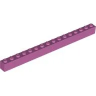 Brick 1 x 16 / Medium Dark Pink