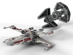 Tie & X wing Mashup mod, working s-foils and interceptor wings