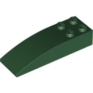 Brick Curved 6 x 2 / Dark Green