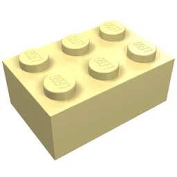 Brick 2 x 3 / Light Yellow
