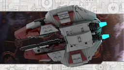 Obi-Wan's Red Eta-2 Actis-Class Interceptor