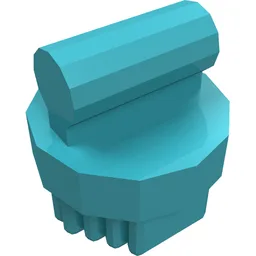 Equipment Animal Grooming Kit Brush Round, Small / Medium Azure
