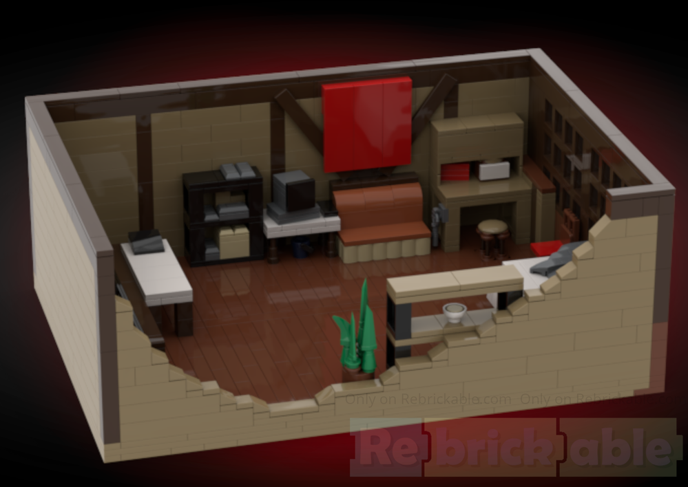 Lego Cafe Leblanc Attic - Persona 5