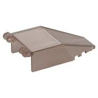 Windscreen 7 x 4 x 1 2/3 with Hinges / Trans-Brown