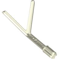 Lego Antenna 4 x 2 x 2 with 2 Prongs, Axle / Glow in Dark White