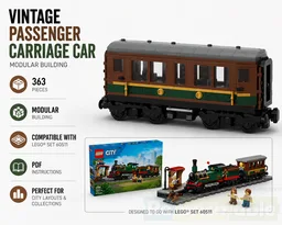 Vintage Passenger Carriage Extension (Compatible with Set 60511)