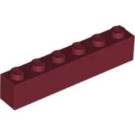 Brick 1 x 6 / Dark Red