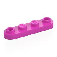 Lego Plate Special 1 x 4 Rounded with 2 Open Studs / Dark Pink