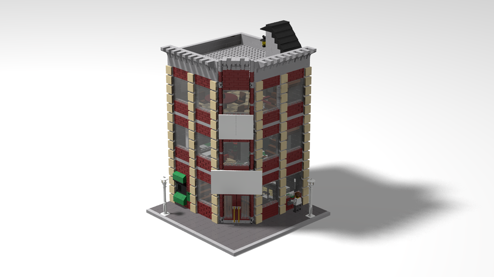 Lego Modular corner bank Moc 264