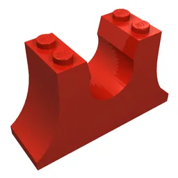 Fabuland Ferris Wheel Axle Support 2 x 6 x 3 / Red