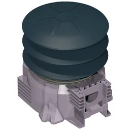 Launcher, Aero Tube Air Pump 16 x 14 x 13 [Complete Assembly] / Sand Purple