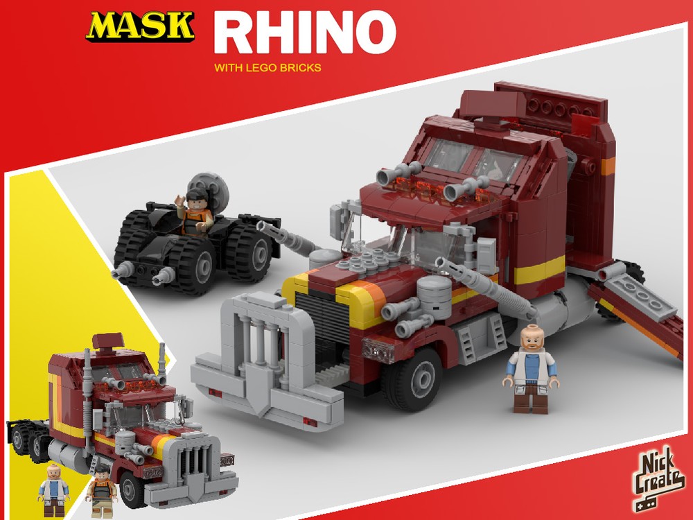Lego M.A.S.K. Rhino Tractor Rig