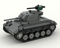 LEGO ww2 M24 Chaffee 1:45 scale (minifig scale)
