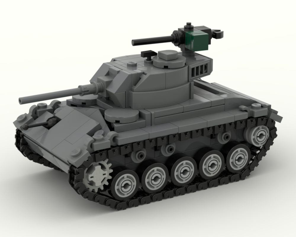 LEGO ww2 M24 Chaffee 1:45 scale (minifig scale)